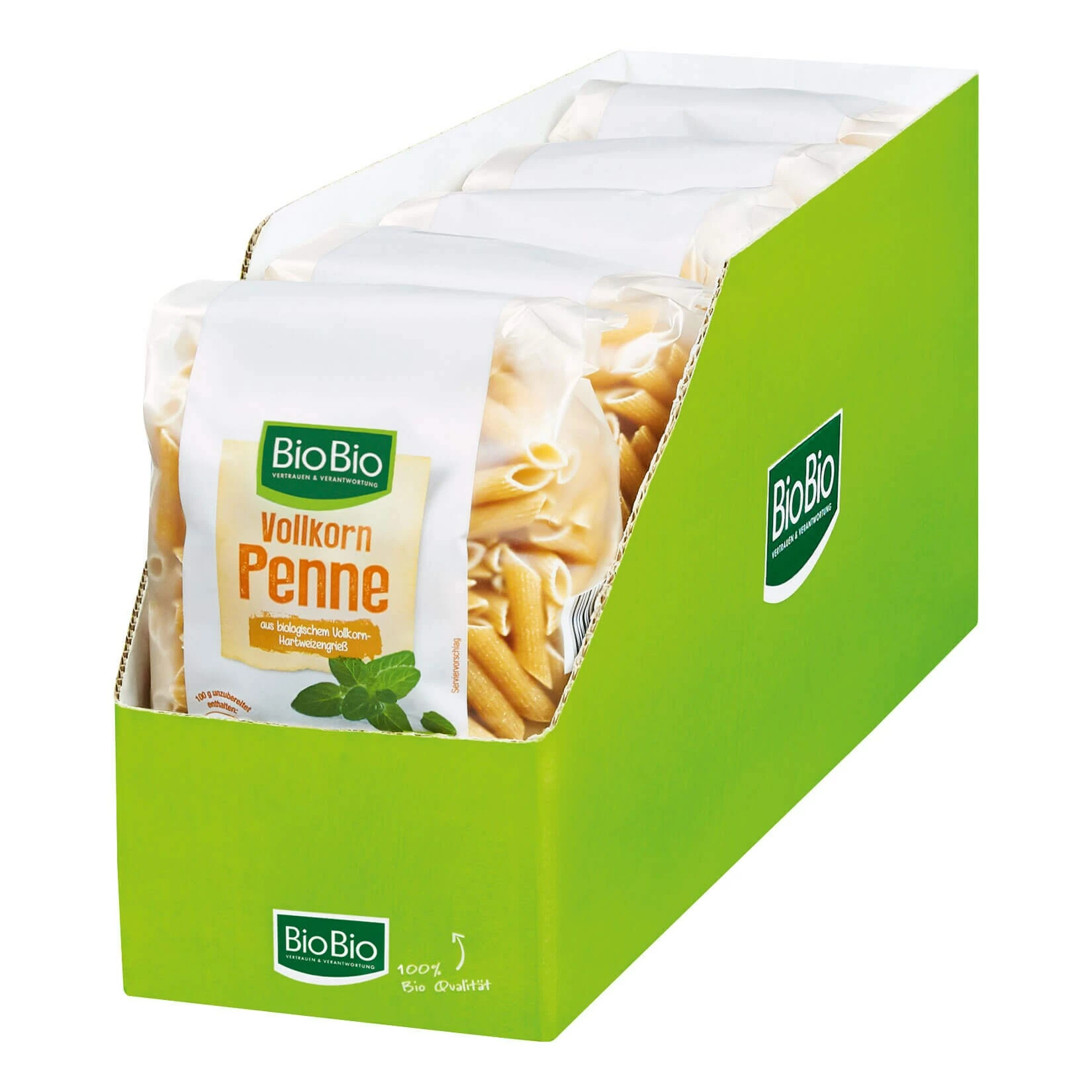 BioBio Penne Vollkorn 500 G, 5er Pack 3 BioBio Penne Vollkorn 500 G, 5er Pack