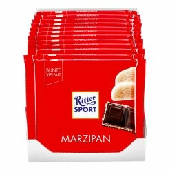 Ritter Sport Marzipan Schokolade 100 G, 12er Pack