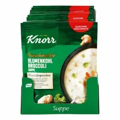 Knorr Feinschmecker Blumenkohl Broccoli Suppe Ergibt 0,5 Liter, 13er Pack