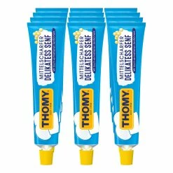 Thomy Delikatess Senf Mittelscharf 200 Ml, 12er Pack