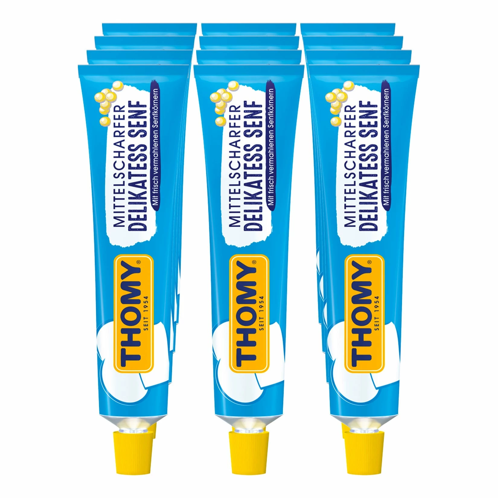 Thomy Delikatess Senf Mittelscharf 200 Ml, 12er Pack 3 Thomy Delikatess Senf Mittelscharf 200 Ml, 12er Pack
