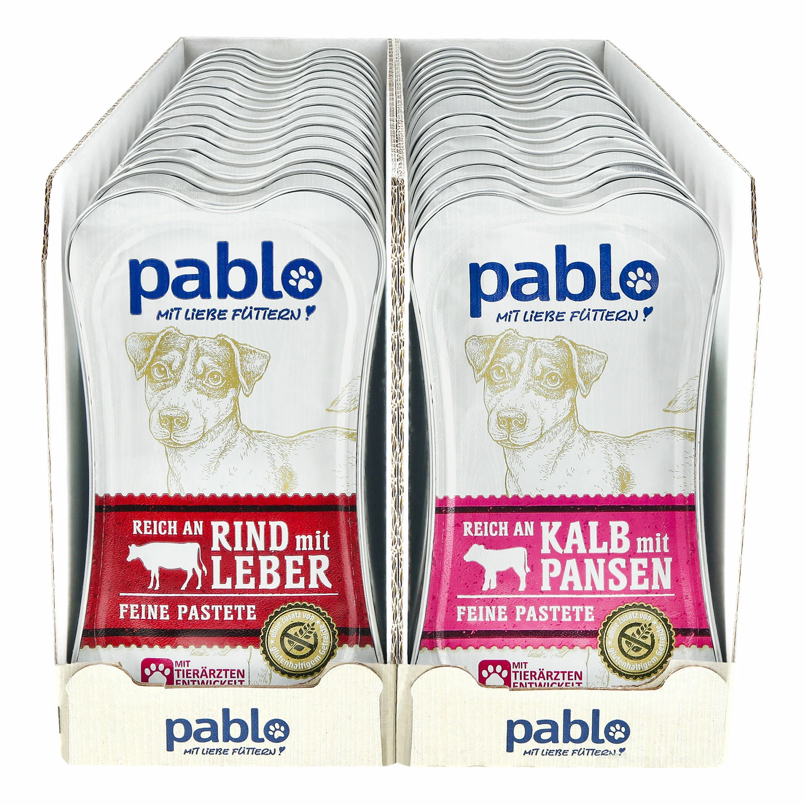 Pablo Hundenahrung Pastete 175 G, Verschiedene Sorten, 30er Pack 3 Pablo Hundenahrung Pastete 175 G, Verschiedene Sorten, 30er Pack