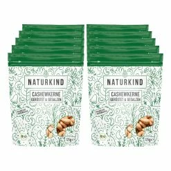 NATURKIND Bio Cashewkerne 125 G, 10er Pack
