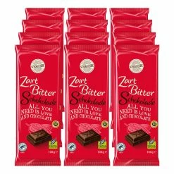 Schokoliebe Edition Schokoliebe Choco Edition Edelbitter Schokolade 81% 100 G, 12er Pack