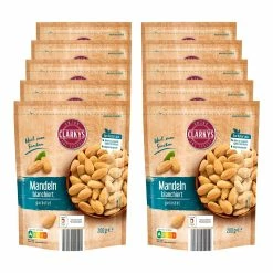 Clarkys Mandeln Blanchiert 200 G, 10er Pack
