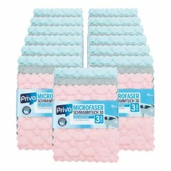 Priva 3D Schwammtuch 3 Stück, 13er Pack