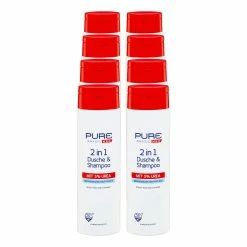 Pure & Basic 2in1 Dusche & Shampoo 300 Ml, 8er Pack