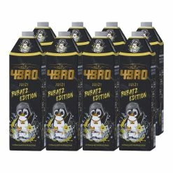 4BRO Ice Tea Bubatz Apfel-Maracuja-Vanille-Geschmack 1 Liter, 8er Pack