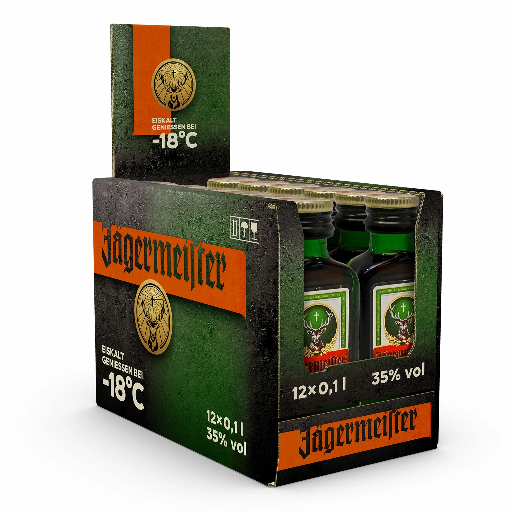 Jägermeister 35,0 % Vol 100ml, 12er Pack 3 Jägermeister 35,0 % Vol 100ml, 12er Pack