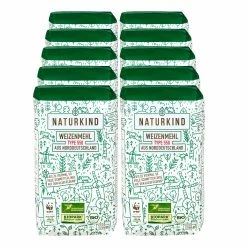 NATURKIND Bio Weizenmehl Type 550 1 Kg, 10er Pack