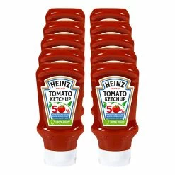 Heinz Tomato Ketchup 50% Weniger Zucker & Salz 500 Ml, 10er Pack