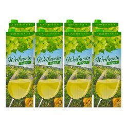 Sonstiges Italienischer Weißwein 9,5 % Vol 1,5 Liter, 8er Pack